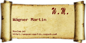 Wágner Martin névjegykártya